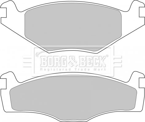 BORG & BECK stabdžių trinkelių rinkinys, diskinis stabdys BBP1420